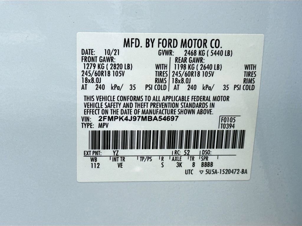 Used 2021 Ford Edge SEL w/ Cargo Accessory Package AWD/4WD image 35