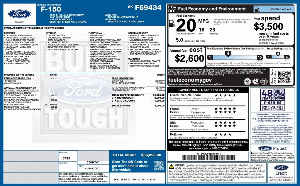 New 2025 Ford F150 STX w/ STX Black Appearance Package image 2