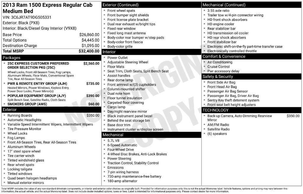 Used 2013 RAM 1500 Express AWD/4WD image 12