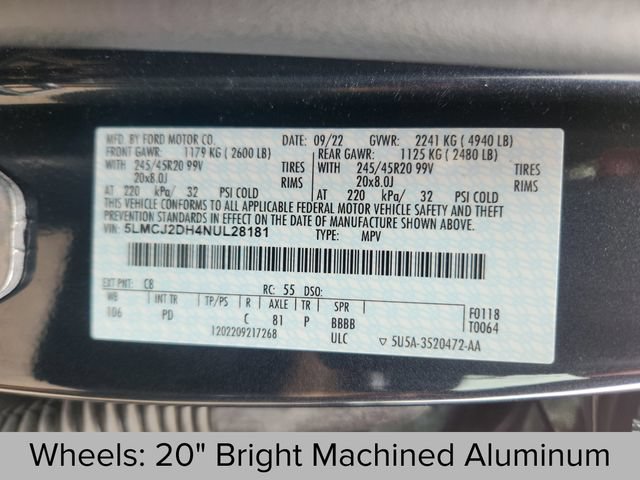 Certified 2022 Lincoln Corsair Reserve w/ Equipment Group 201A AWD/4WD image 28