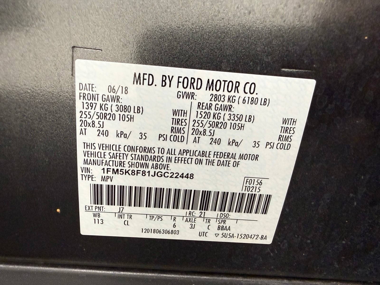 Used 2018 Ford Explorer Limited w/ Equipment Group 301A AWD/4WD image 18