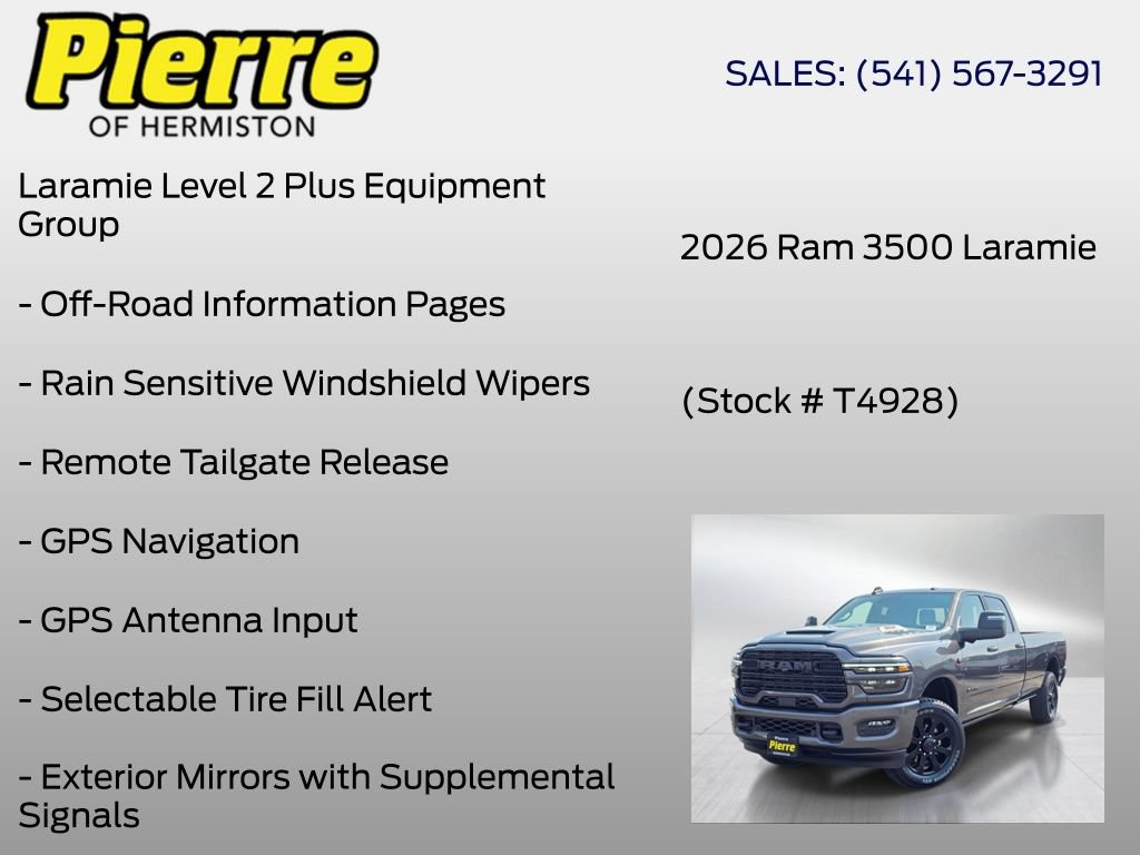 New 2026 RAM 3500 Laramie AWD/4WD image 12