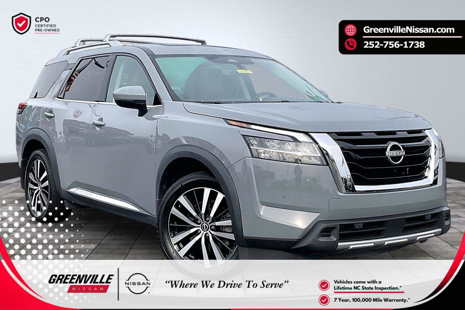 Certified 2023 Nissan Pathfinder Platinum w/ Cargo Package AWD/4WD image 1
