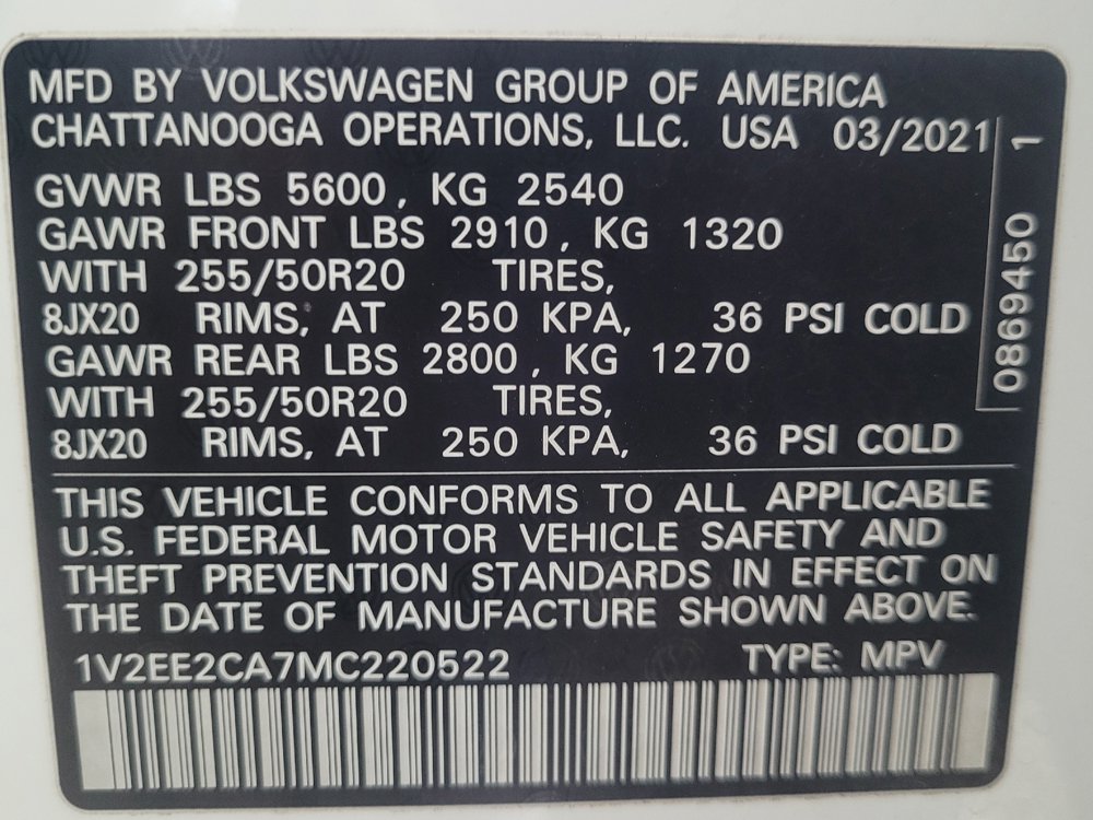 Used 2021 Volkswagen Atlas Cross Sport SEL image 33
