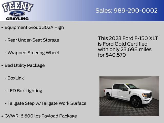 Used 2023 Ford F150 XLT w/ Equipment Group 302A High image 18