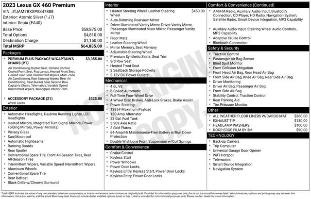 Certified 2023 Lexus GX 460 Premium AWD/4WD image 11