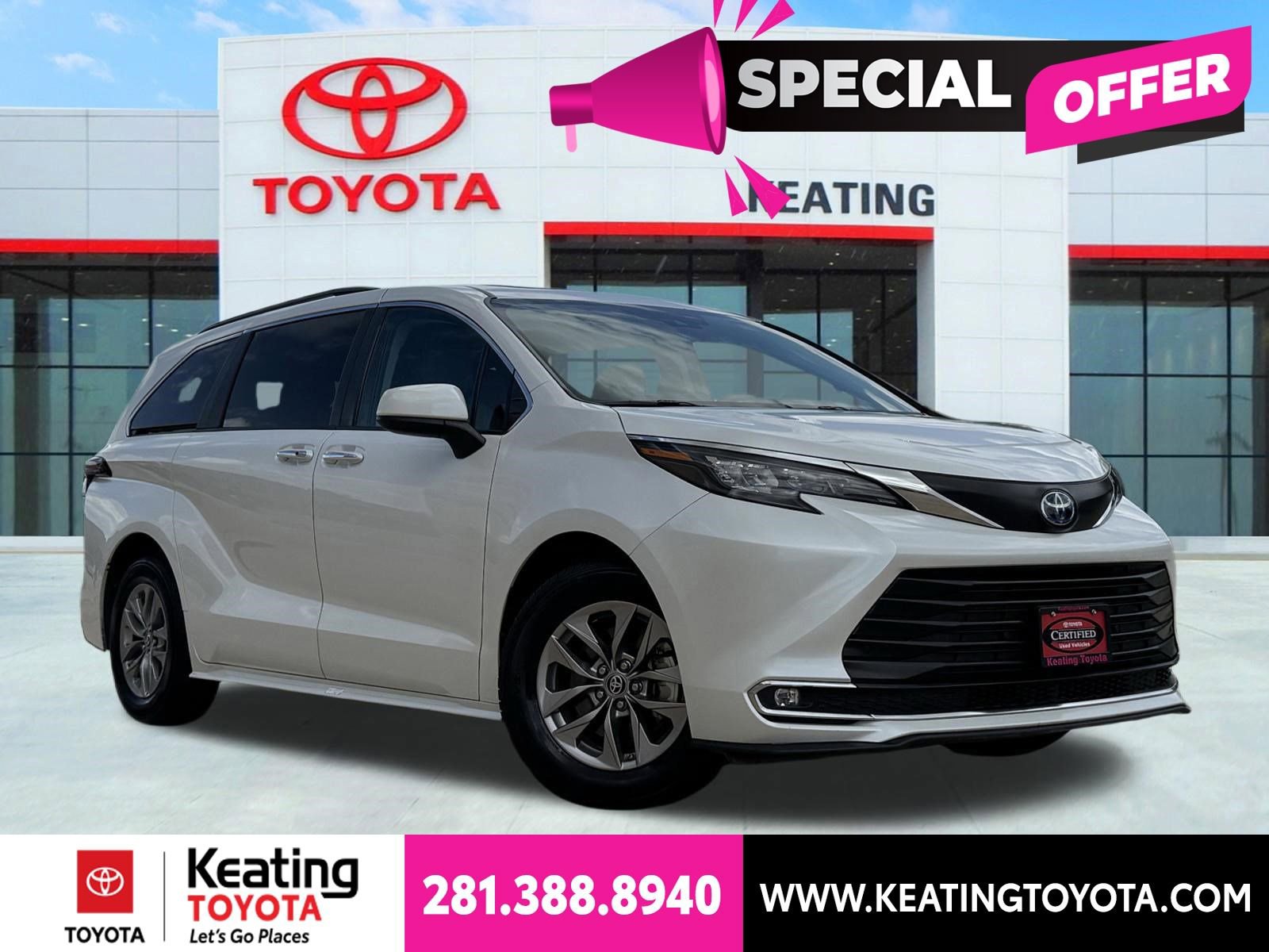 Certified 2024 Toyota Sienna XLE