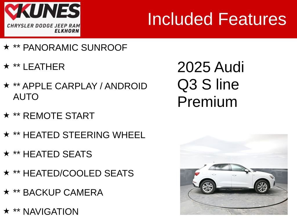 Used 2025 Audi Q3 2.0T Premium image 2