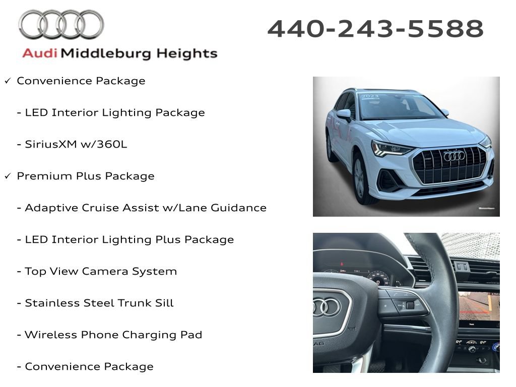 Certified 2023 Audi Q3 2.0T Premium Plus w/ Premium Plus Package AWD/4WD image 12