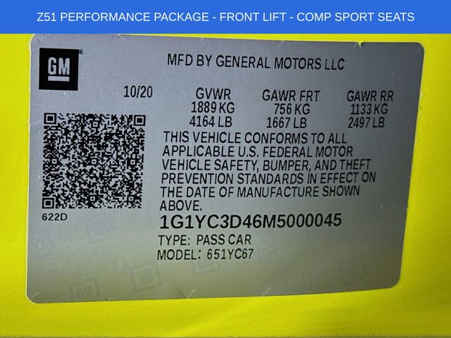 Used 2021 Chevrolet Corvette Stingray Premium Conv w/ Z51 Performance Package image 28