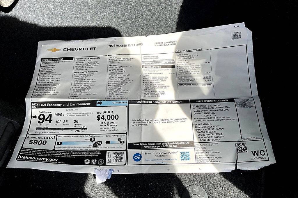 New 2026 Chevrolet Blazer EV LT image 14
