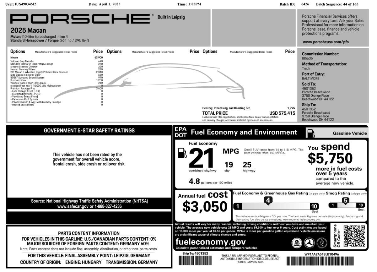 Certified 2025 Porsche Macan image 47