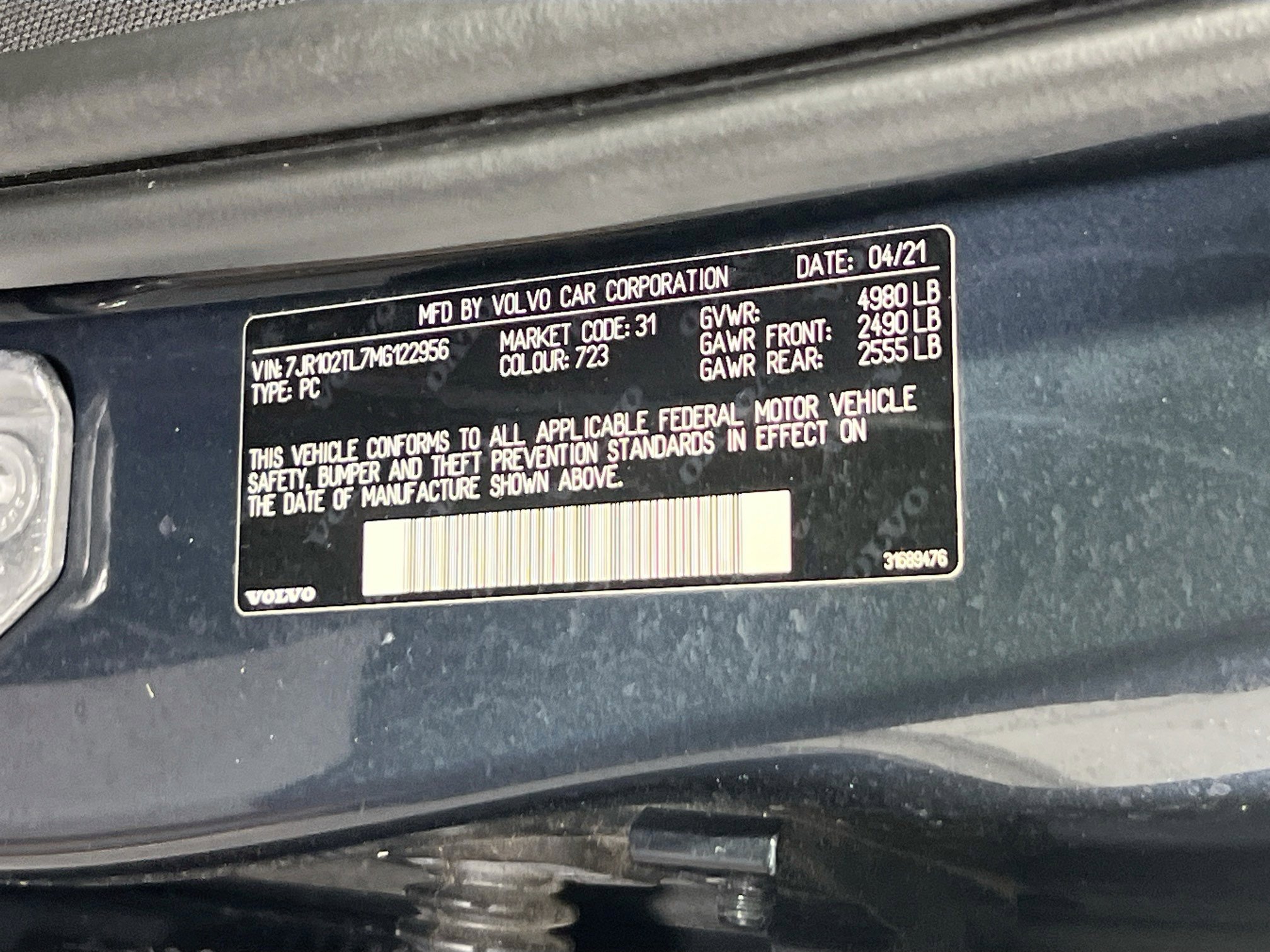 Used 2021 Volvo S60 T5 Inscription image 34