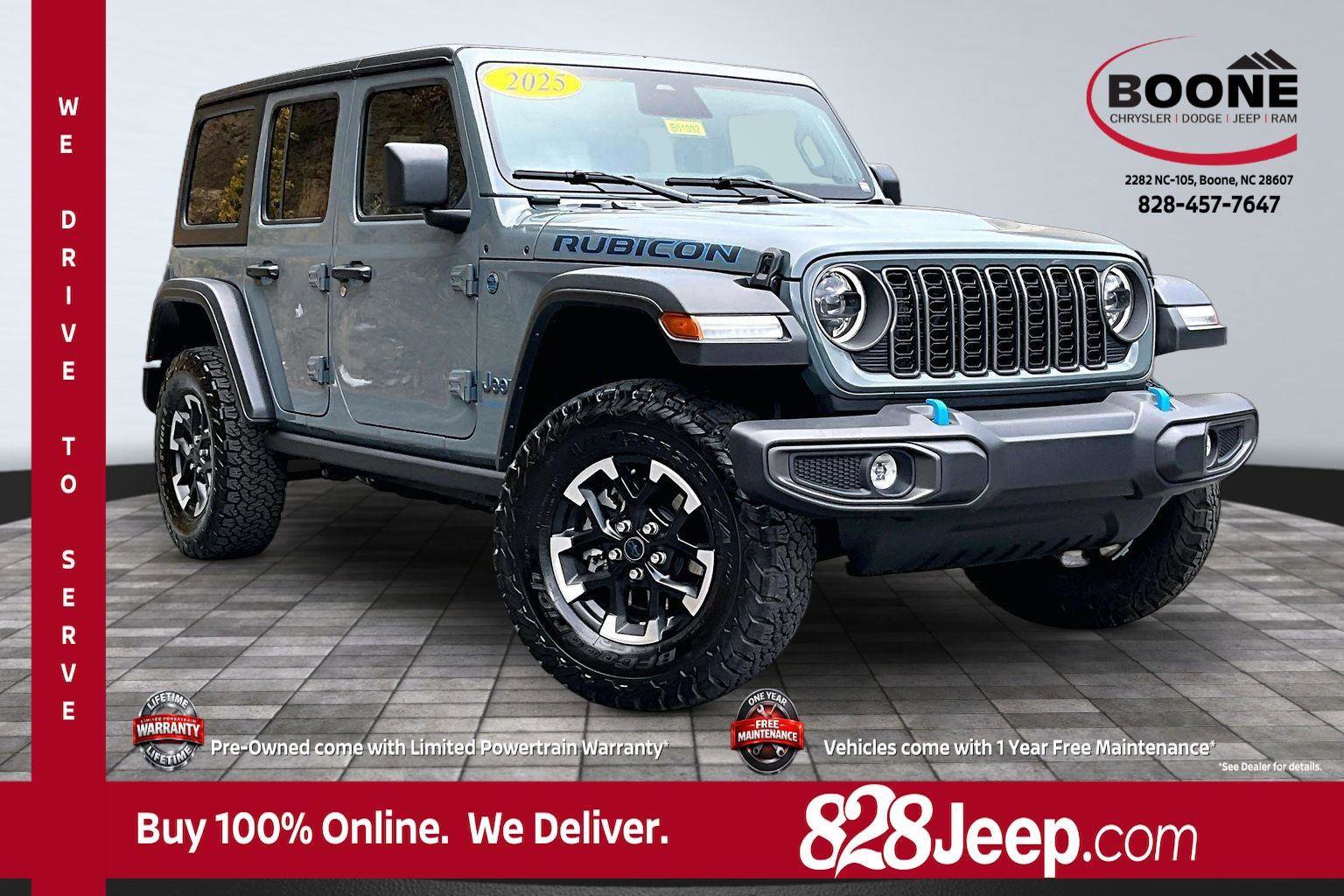 Used 2025 Jeep Wrangler Unlimited Rubicon 4xe image 1