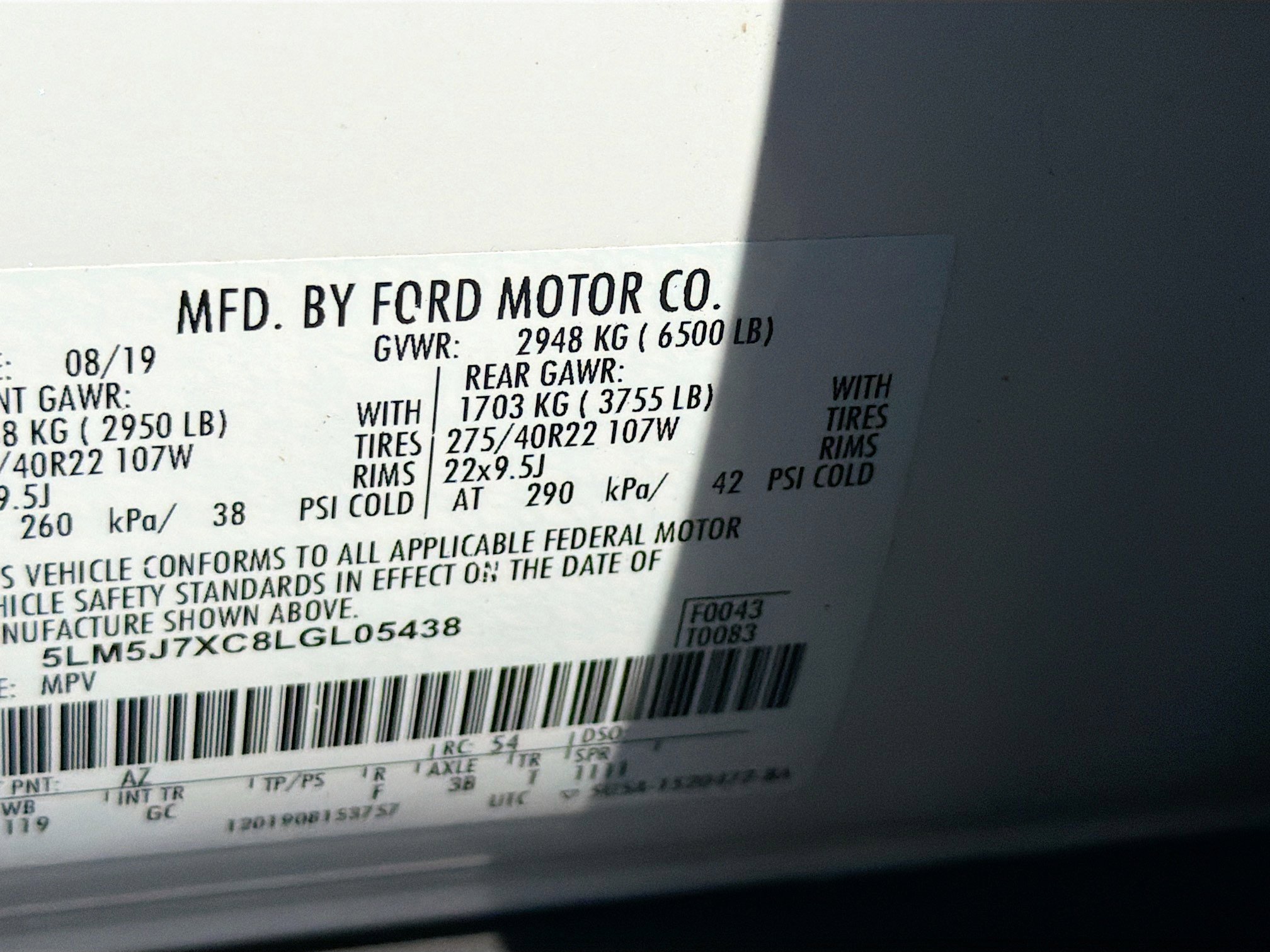 Certified 2020 Lincoln Aviator Reserve w/ Equipment Group 202A AWD/4WD image 34