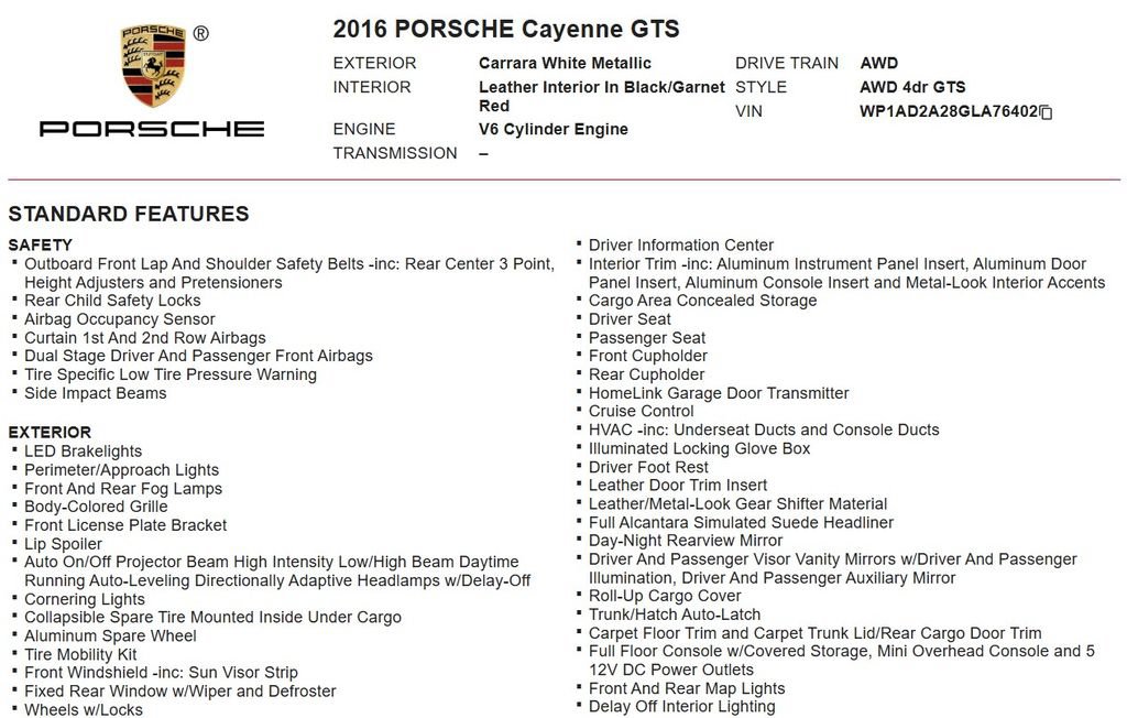 Used 2016 Porsche Cayenne GTS AWD/4WD image 18