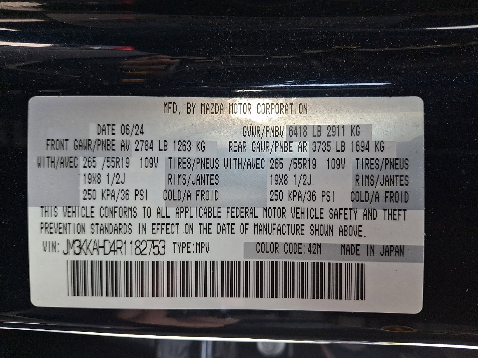 Certified 2024 MAZDA CX-90 3.3 Turbo w/ Select Package AWD/4WD image 26