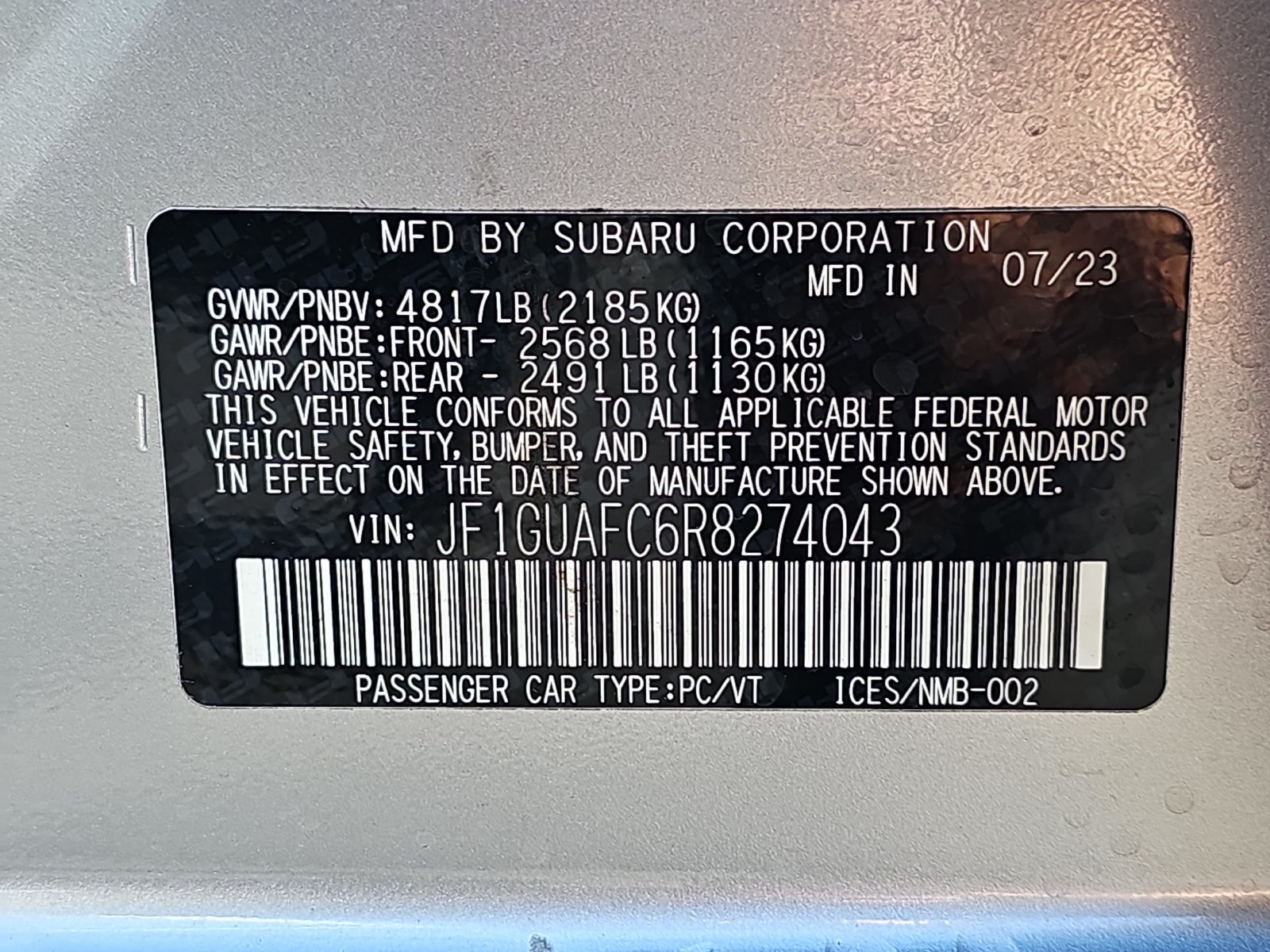 Certified 2024 Subaru Impreza 2.0i Sport AWD/4WD image 38