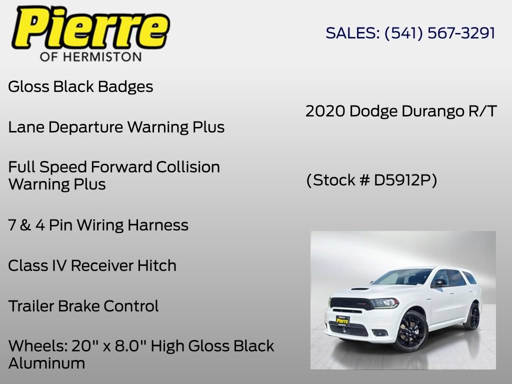 Used 2020 Dodge Durango R/T w/ Technology Group AWD/4WD image 24