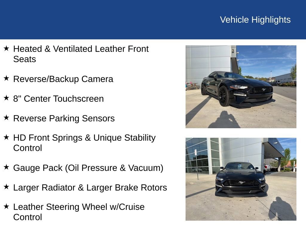 Certified 2019 Ford Mustang GT Premium w/ GT Performance Package image 31