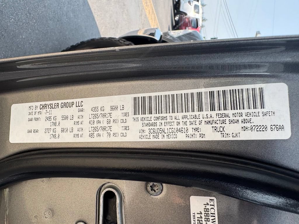 Used 2012 RAM 2500 Laramie w/ Protection Group AWD/4WD image 33