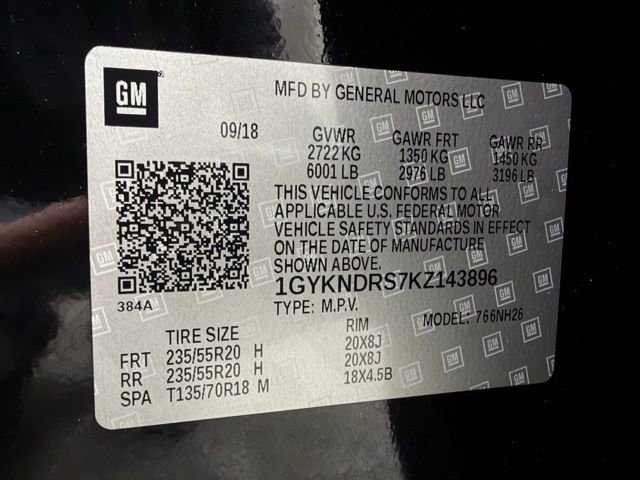 Used 2019 Cadillac XT5 Luxury w/ LPO, Black Ice Package AWD/4WD image 31