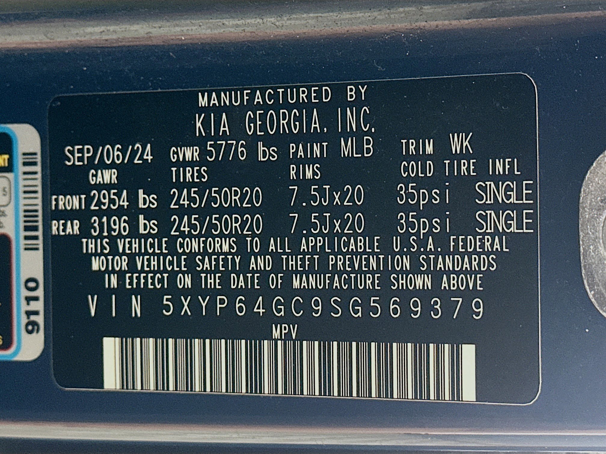 Used 2025 Kia Telluride S FWD image 12