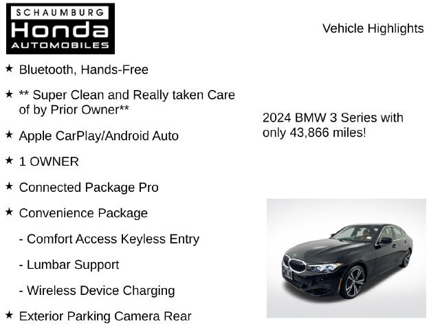 Used 2024 BMW 330i xDrive Sedan w/ Convenience Package AWD/4WD image 8
