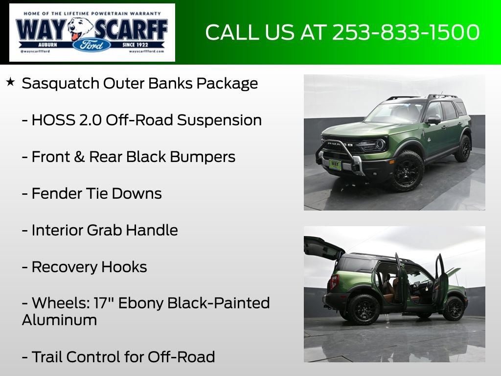 New 2025 Ford Bronco Sport Outer Banks w/ Sasquatch Outer Banks Package AWD/4WD image 12