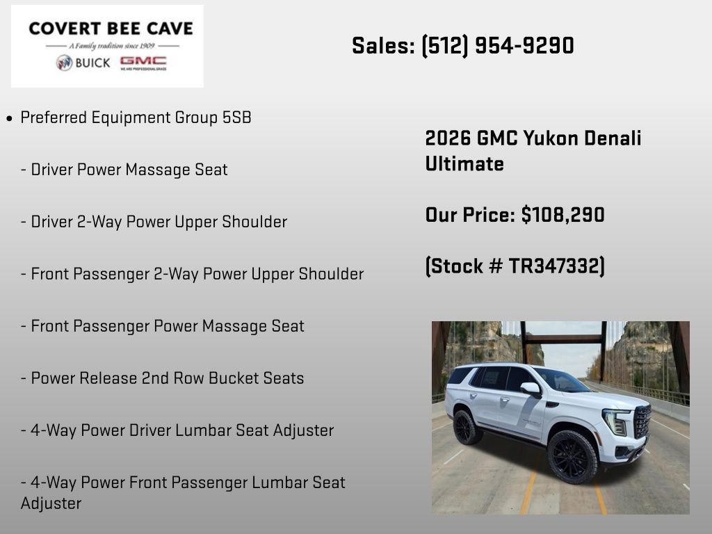 New 2026 GMC Yukon Denali Ultimate AWD/4WD image 6