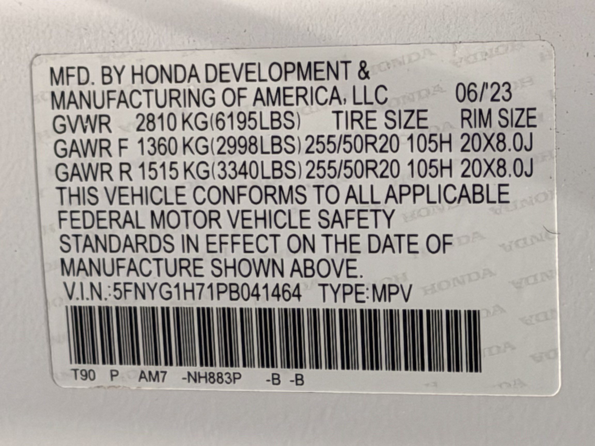 Certified 2023 Honda Pilot Touring image 28