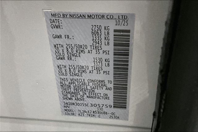 New 2025 Nissan Pathfinder Platinum w/ Lighting Package (N93) image 38