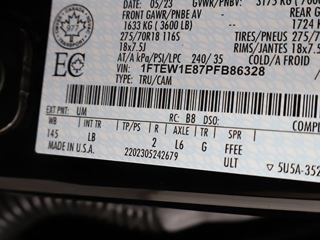 Used 2023 Ford F150 Tremor w/ 360 Degree Camera Package image 49