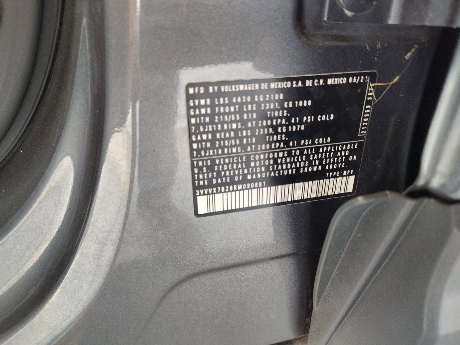 Used 2024 Volkswagen Taos SE w/ Panoramic Sunroof Package image 23