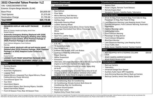 Certified 2022 Chevrolet Tahoe Premier image 38