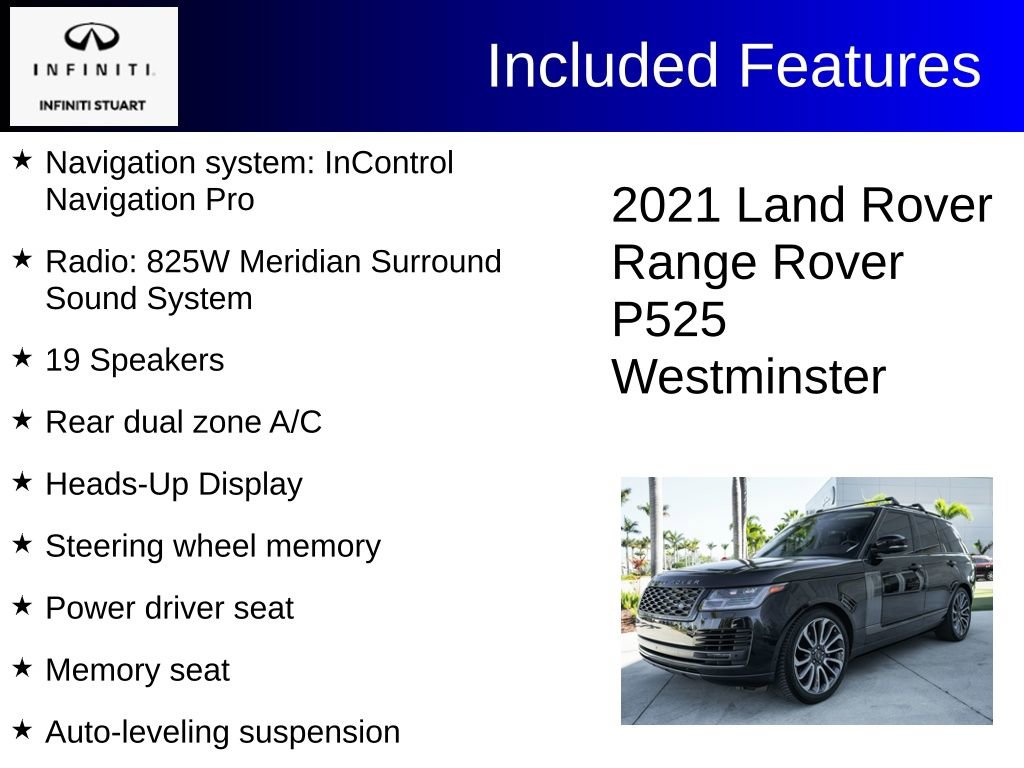 Used 2021 Land Rover Range Rover Westminster Edition image 2