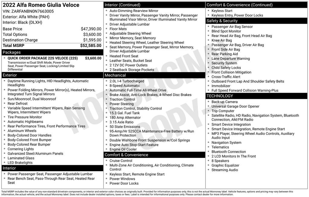 Used 2022 Alfa Romeo Giulia Veloce image 34