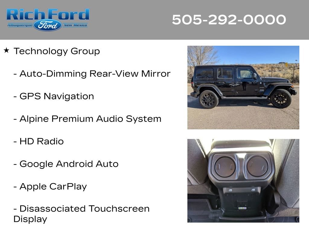 Used 2024 Jeep Wrangler Unlimited Sahara w/ Technology Group image 22