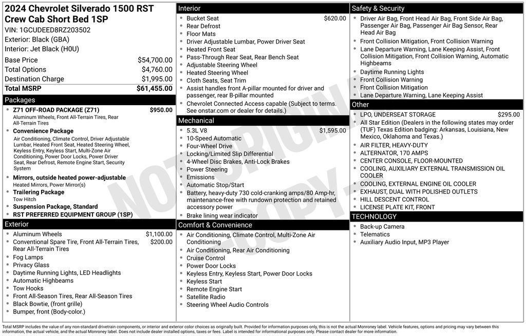 Used 2024 Chevrolet Silverado 1500 RST w/ Z71 Off-Road Package image 3