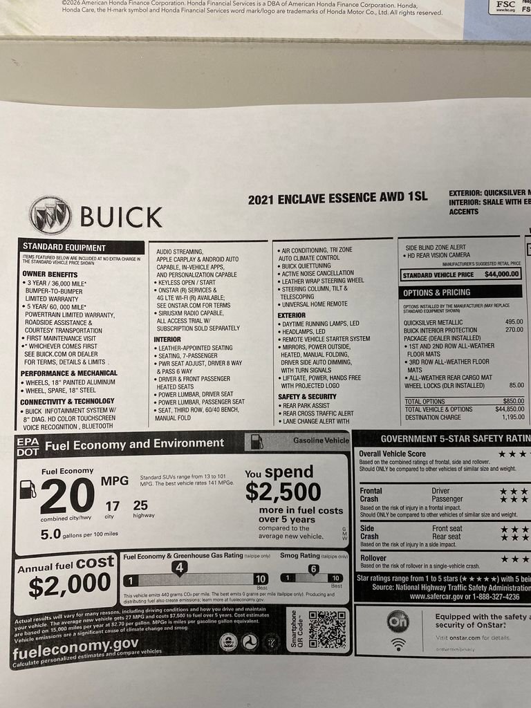 Used 2021 Buick Enclave Essence image 32