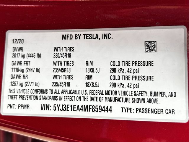 Used 2021 Tesla Model 3 Standard Range image 35