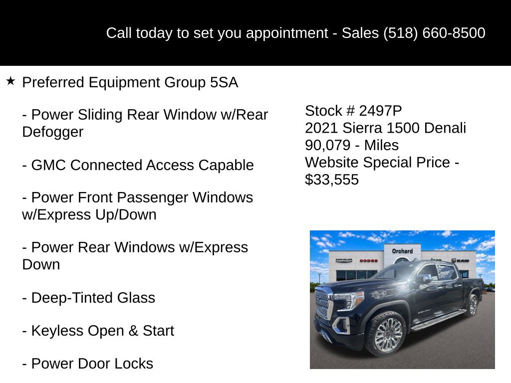 Used 2021 GMC Sierra 1500 Denali w/ Driver Alert Package II AWD/4WD image 5