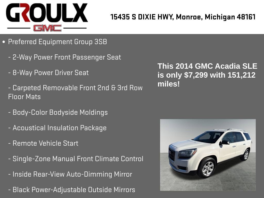 Used 2014 GMC Acadia SLE image 8