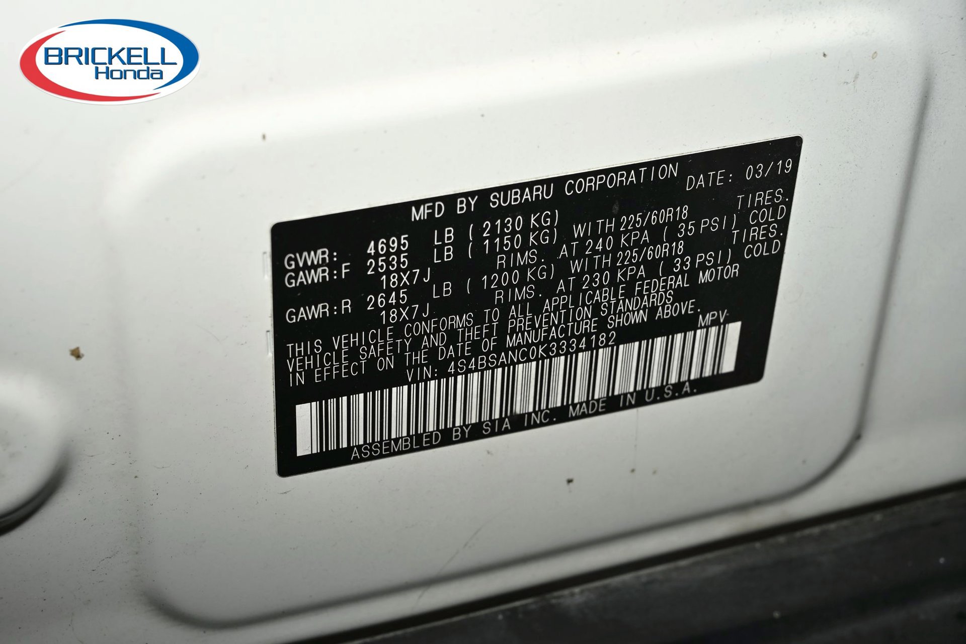 Used 2019 Subaru Outback 2.5i Limited AWD/4WD image 39
