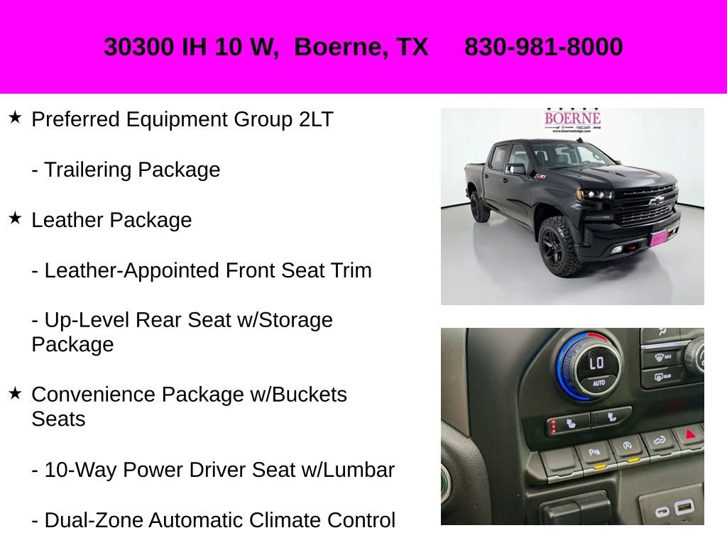 Used 2021 Chevrolet Silverado 1500 LT Trail Boss w/ Convenience Package II image 38