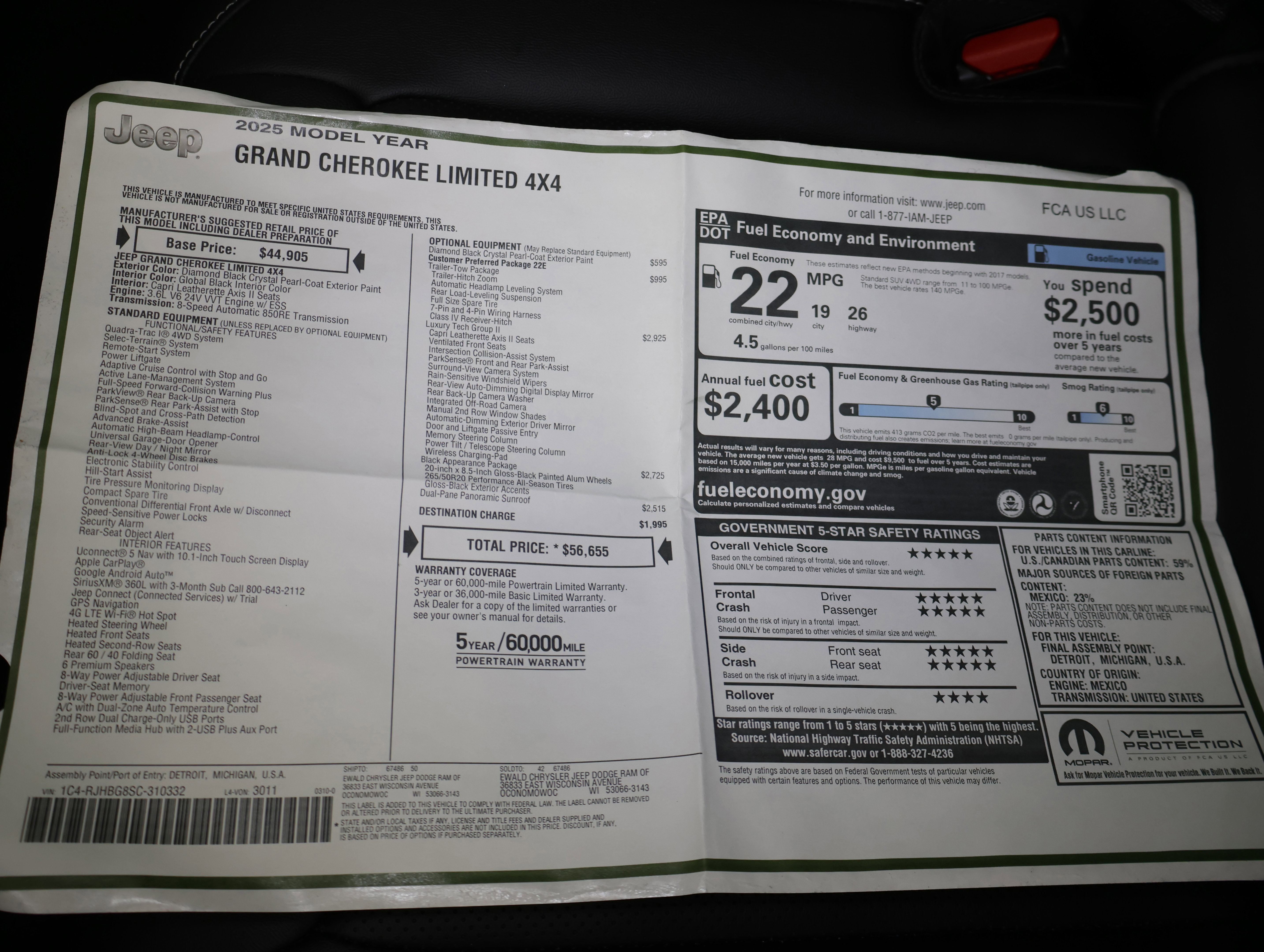 Used 2025 Jeep Grand Cherokee Limited w/ Luxury Tech Group II image 42