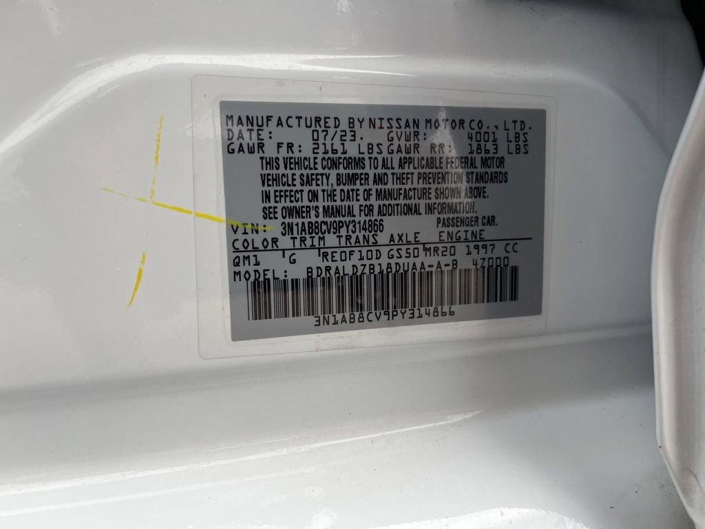 Used 2023 Nissan Sentra SV w/ All-Weather Package FWD image 11