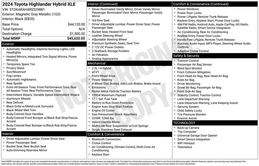 Used 2024 Toyota Highlander XLE image 38