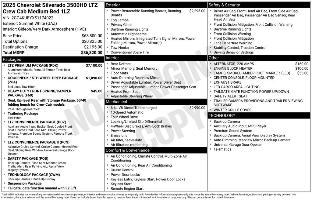 Used 2025 Chevrolet Silverado 3500 LTZ w/ LTZ Premium Package image 28