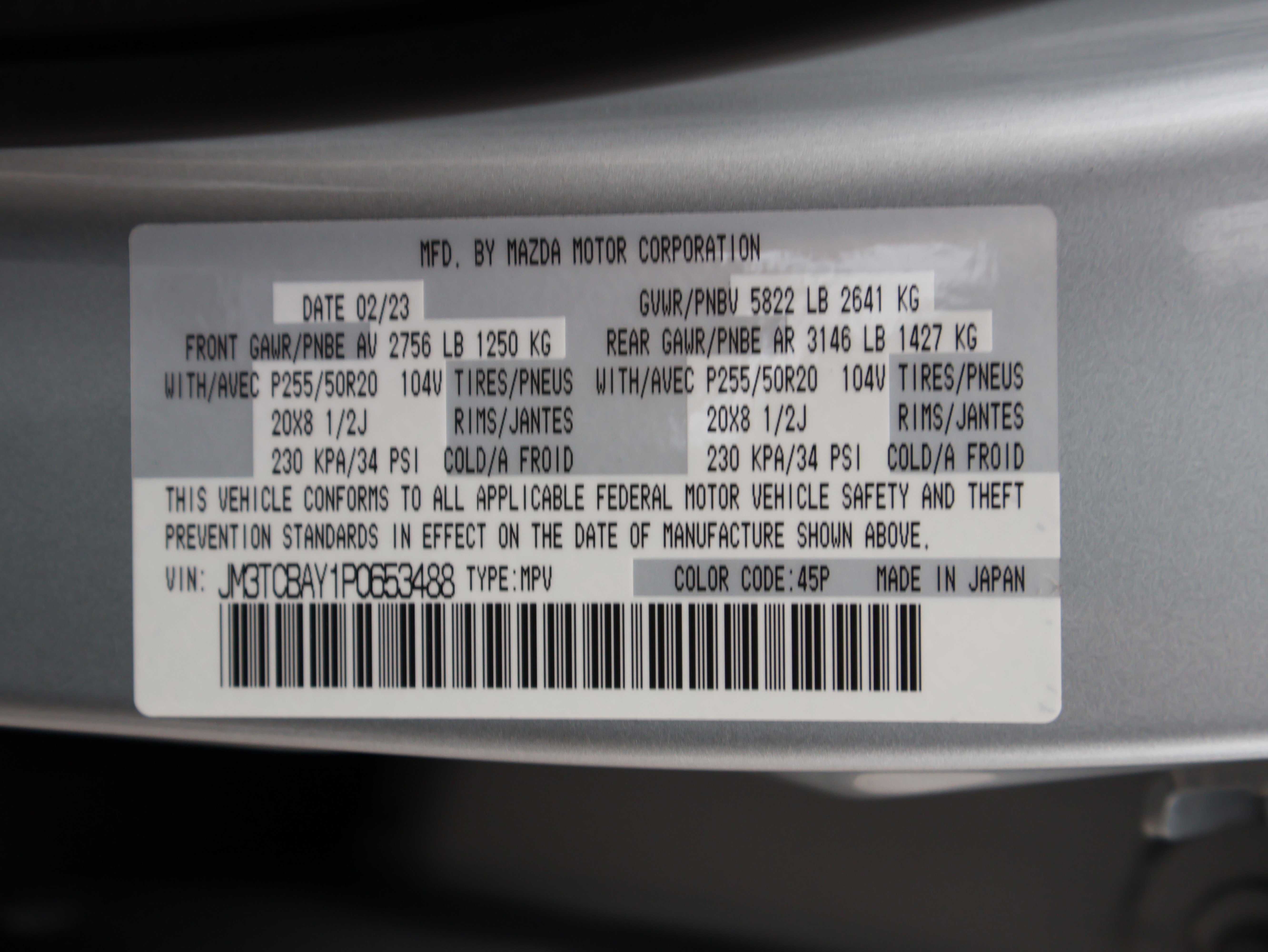 Certified 2023 MAZDA CX-9 Touring Plus AWD/4WD image 49